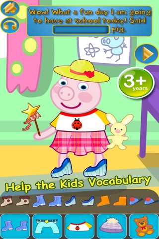 My Interactive Happy Little Pig Story Book Dress Up Time Game - Advert Free App screenshot 2
