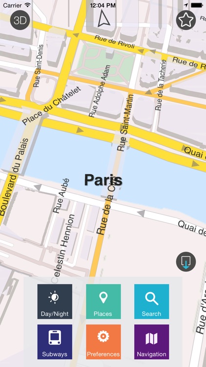Paris - Offline Map & City Guide (w/metro!)
