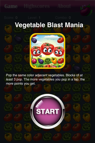 Vegetable Blast Mania - smash hit farm vegetable crush heroes game free screenshot 4