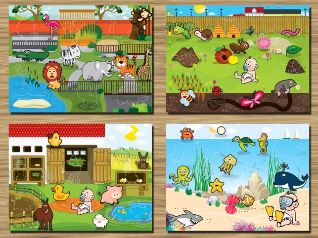 Eläimiä - parhaat ilmaiset lasten pelit isommille tai pienemmille lapsille  (opi ja opeta) App Storessa
