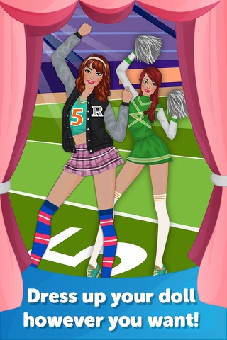 Cheerleader Dress Up-Fun Doll Makeover Game screenshot 2