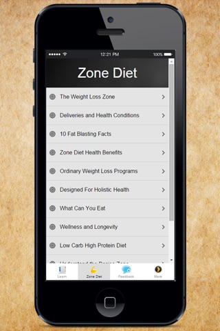 Zone Diet -  Realistic Choice for a Low Carb High Protein Diet screenshot 2