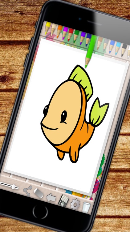 Sea Animals Coloring Book - color and paint fish