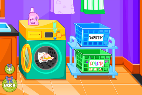 Kids Washing Cloths free girl games screenshot 3