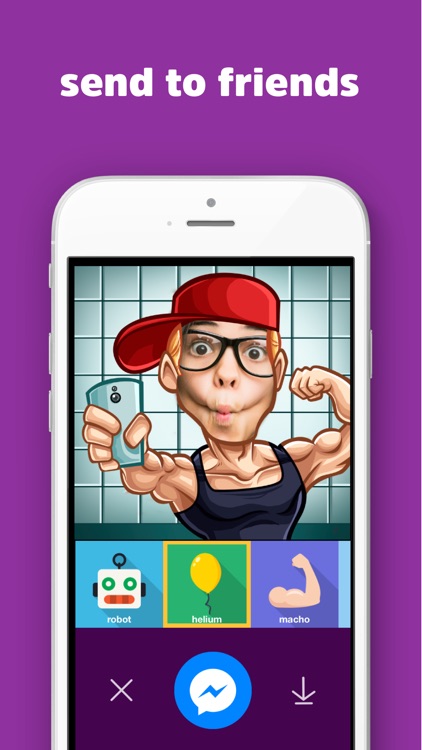 FlipLip Voice Changer for Messenger with Helium, Robot, Echo and Face effects