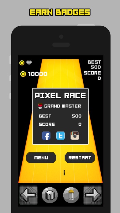 Pixel Race - Endless Retro Racingのおすすめ画像3