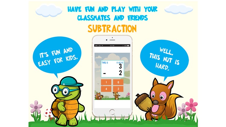 Subtraction for Kids: Animal Flash Cards