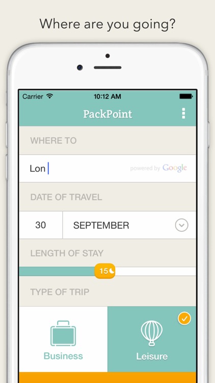 PackPoint Packing List Travel Companion screenshot-0