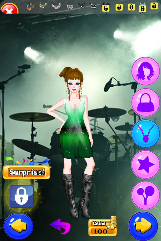 Rockstar Girls Rock  Roll Makeover Club Crazy High Fashion Band with Guitar, Jeans  Music