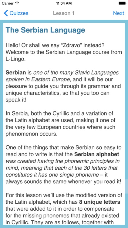 L-Lingo Learn Serbian