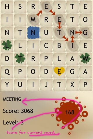 Rotating Letters And Words Board Game International screenshot 2