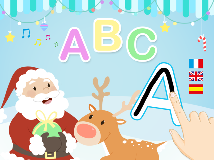ABC Christmas Alphabet For Kids - Learn the Alphabet