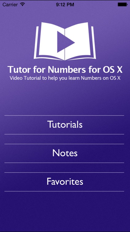 Tutor for Numbers for OS X