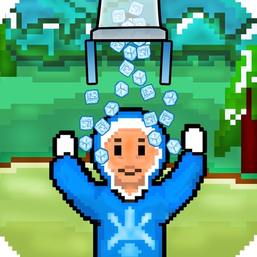 Ice Man In Ice Bucket Challenge Icon