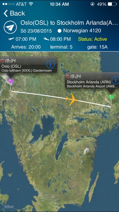 Stockholm Arlanda Airport -Flight Tracker Premium Screenshot 1