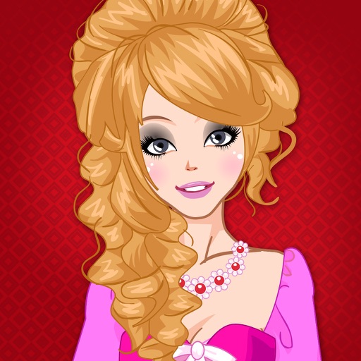 pink princess dressup - more stylish princess dress up icon