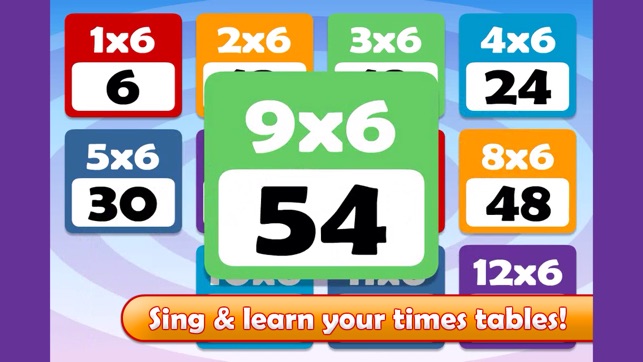 Math Songs: Times Tables 1x - 6x(圖2)-速報App