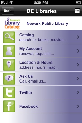 Delaware Libraries screenshot 2