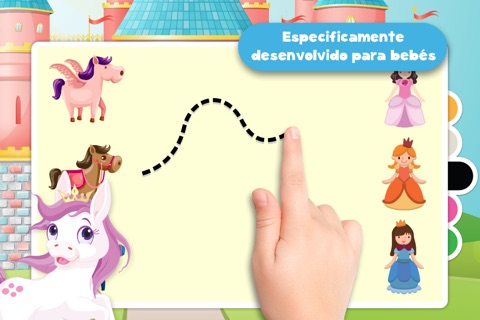 Free Kids Puzzle Teach me ponies for girls - Learn about pink ponies, cute fairies and princesses screenshot 2