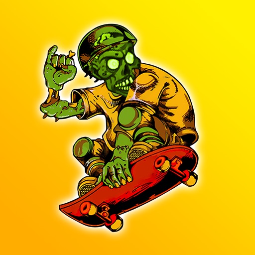 Zombie Skateboarder High School - Life On The Run Surviving The Fire - For Kids! Icon