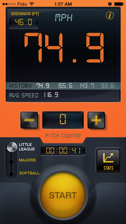 Baseball Speed Radar Gun Pro By CS Sports