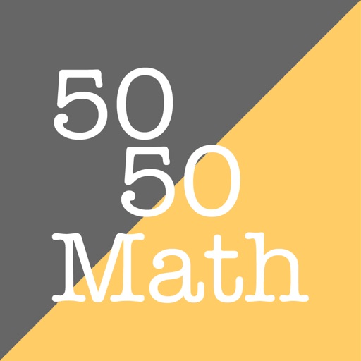 50 50 Math icon