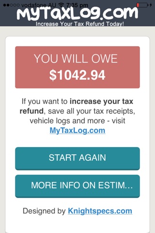 AussieTaxCalculator screenshot 2