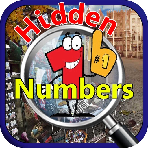 Hidden numbers kids learning game