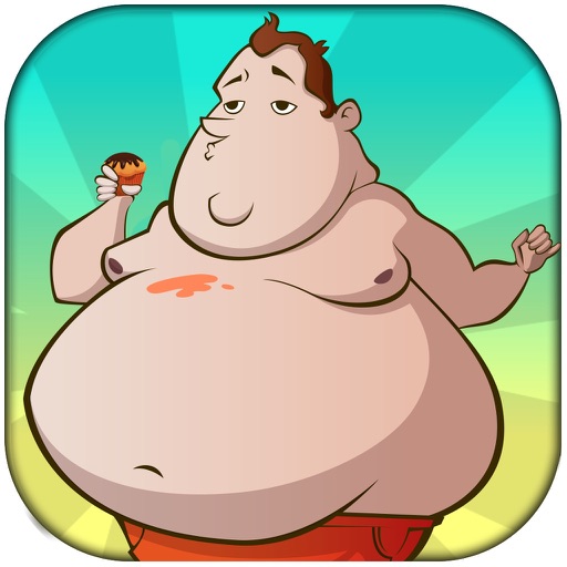 Fat Man Avoid Desserts: Don't Touch the Cake and Ice Cream Pro icon