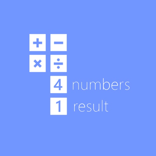 4 Numbers 1 Result icon