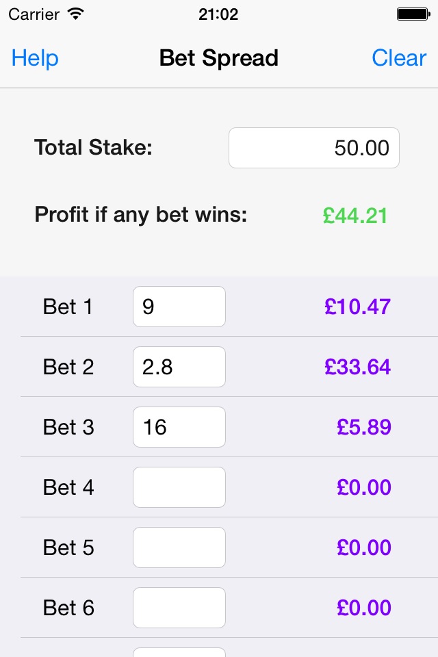 Bet Spread screenshot 3