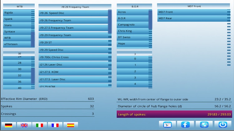 Bicycle Spoke Length Calculator