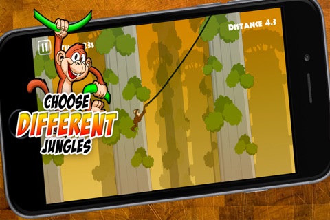 Swinging Monkey - For Kids! Swing Through The Heat Of The Jungle As Far As The Baboon Can! screenshot 3