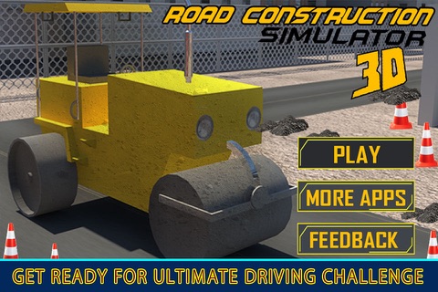 Road Construction Simulator - 3D Heavy Machines Excavator & Road Roller screenshot 2