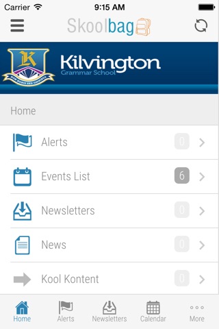 Kilvington Grammar School - Skoolbag screenshot 2