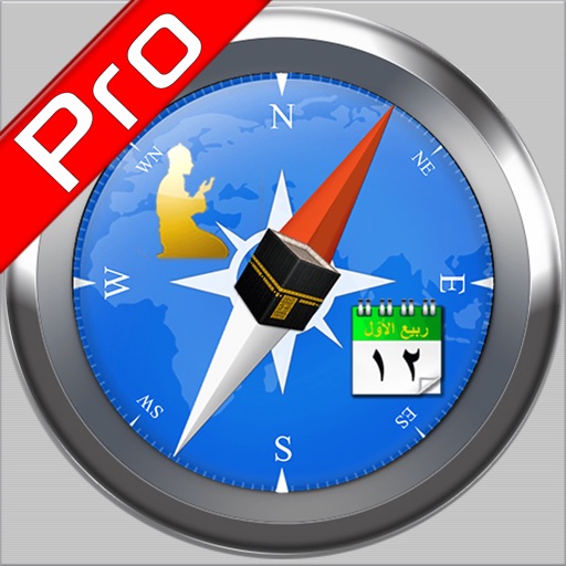 Qibla Compass Pro : Prayer time, Islamic Calendar