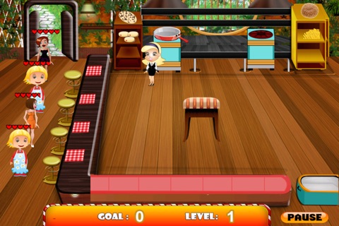 Hamburger Pizza Cafe Diner - Cooking Dash Game For Girls screenshot 2