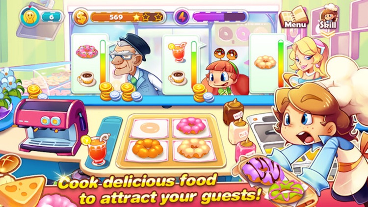 Cooking Dash  - Donut and ice cream maker, Fast Food Shop & Restaurant Saga screenshot-3