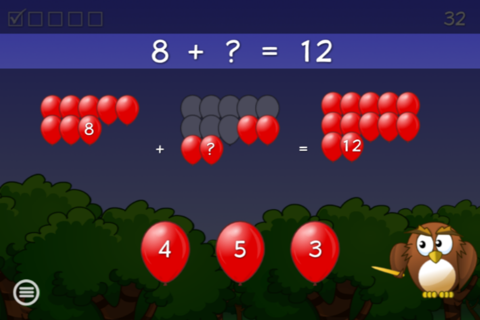 Balloon Math for Kids screenshot 2