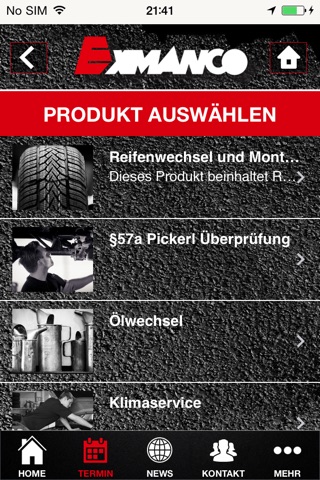 Exmanco - Deine Partnerwerkstatt für Reifen, Felgen und Autoteile screenshot 4