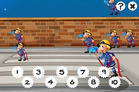 A Firefighter Counting Game for Children: Learning to count with firemen screenshot 4
