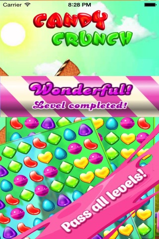 Candy Crunch Mania-Addictive Match 3 Puzzle game for kids and girls. screenshot 3