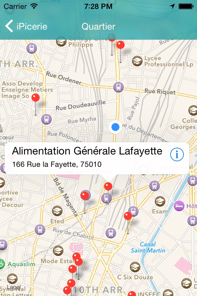 iPicerie: trouvez une épicerie ouverte à Paris ! screenshot 2