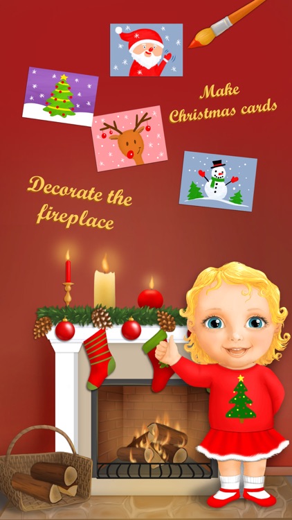 Sweet Baby Girl Christmas Fun and Snowman Gifts - Kids Game screenshot-4