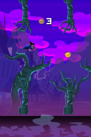Flappy Witchcraft & Broomsticks- A Halloween Action Adventure Game screenshot 2