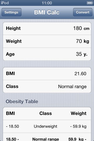 BMI Calculator Japan screenshot 2