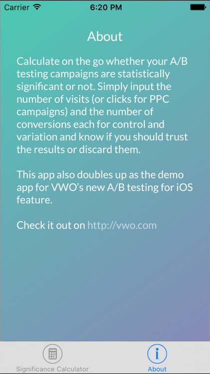 AB Testing Calculator by VWO