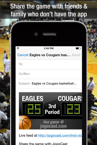 JogoCast Real-time Basketball Scoreboard screenshot 4