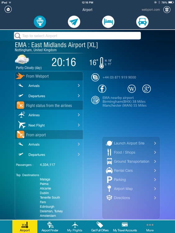 East Midlands + Flight Tracker HD EMA