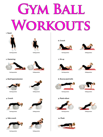 Gym Ball Workouts!のおすすめ画像1